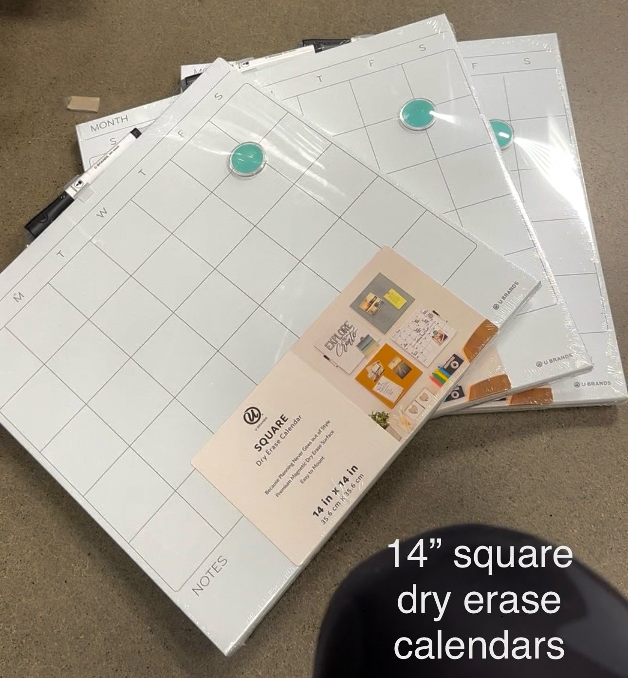 Dry erase calendars