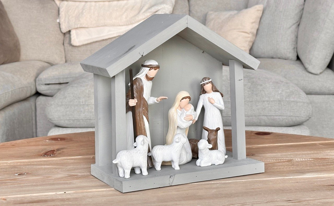 diy wood nativity scene stable plans