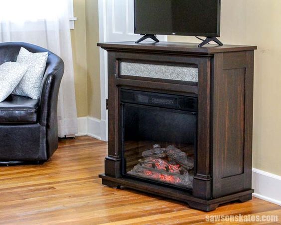 tv stand fireplace