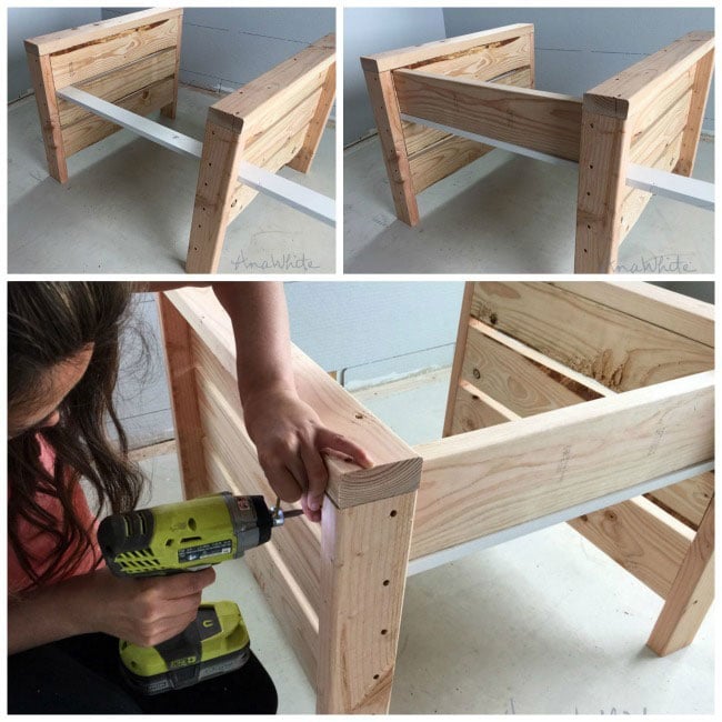 simple modern outdoor chair assembly