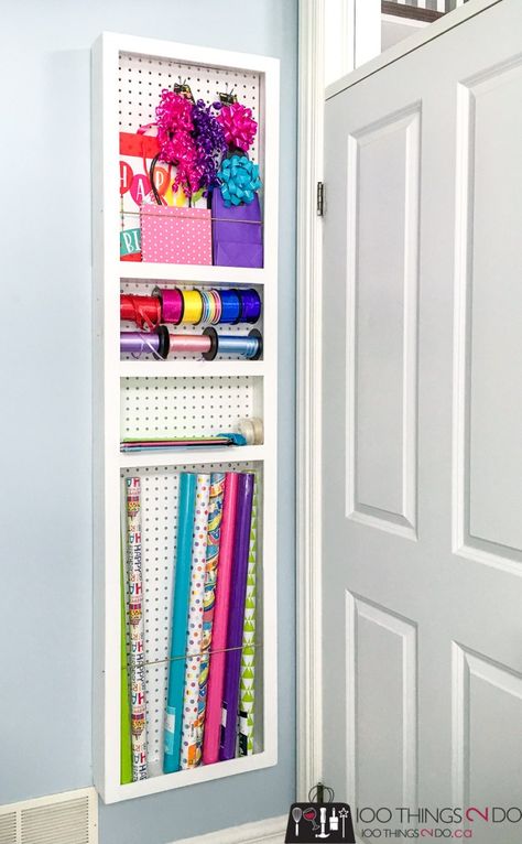 20+ Amazing Ways to Store Gift Wrapping Supplies