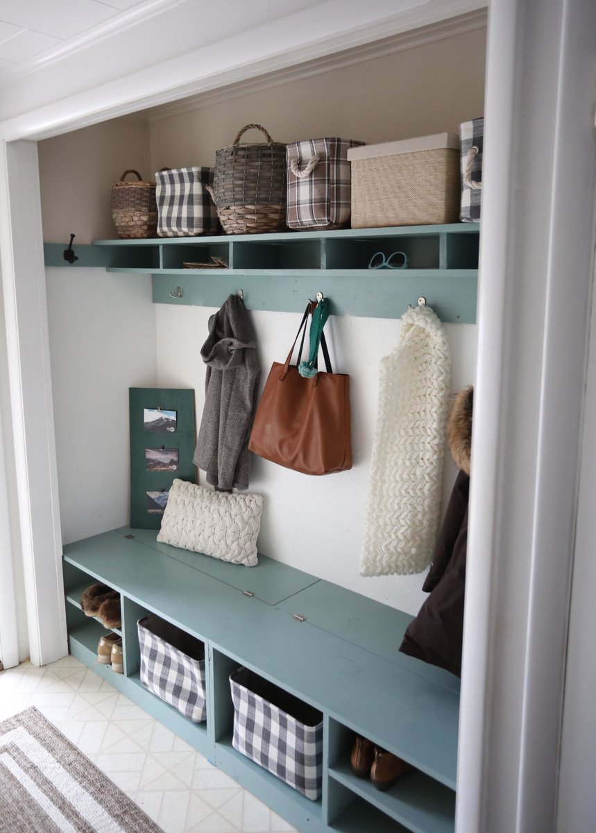Project Roundup Mudroom Solutions, Mudroom Storage Bins White