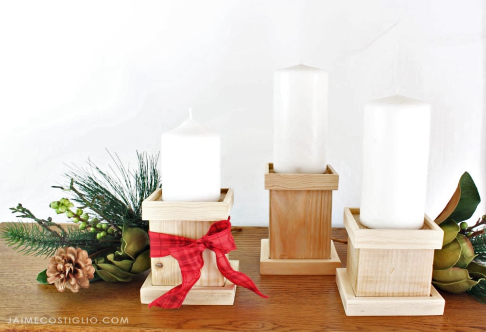 diy candle stand