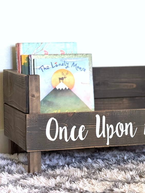 diy book rack