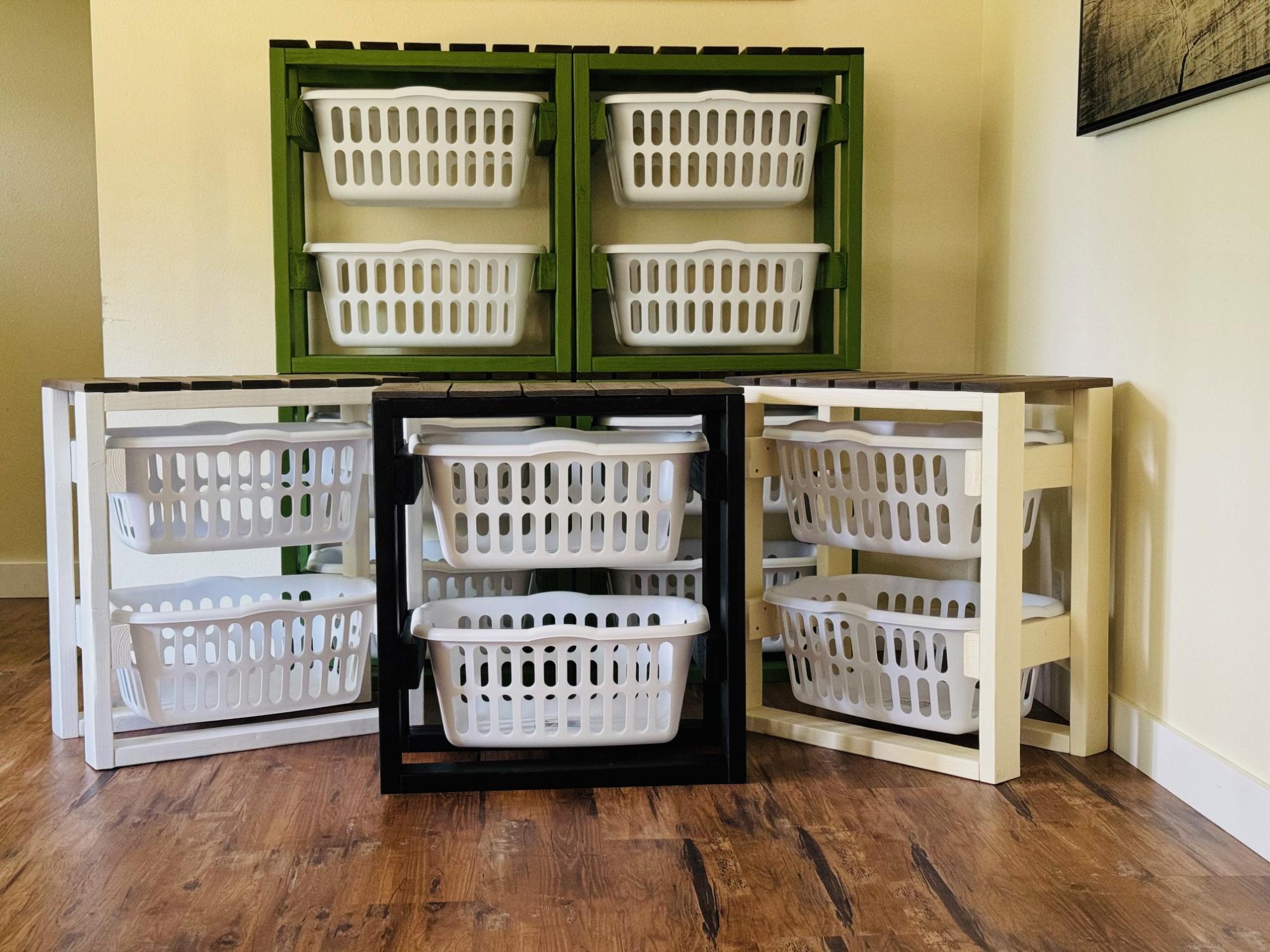 laundry basket holder