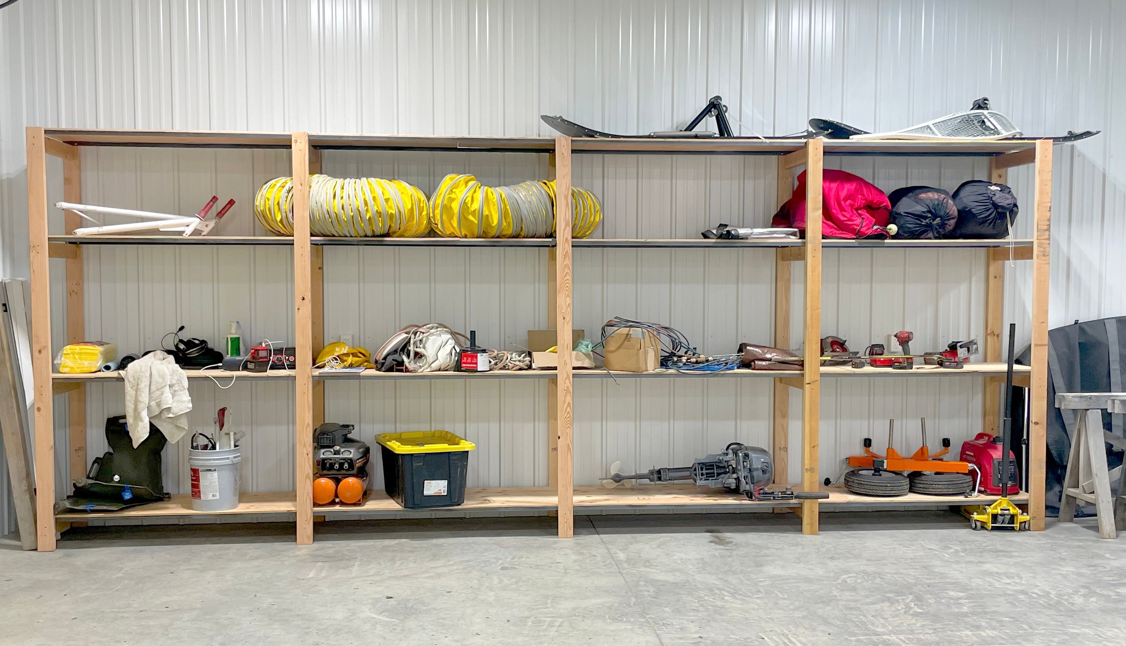 garage shelving plans