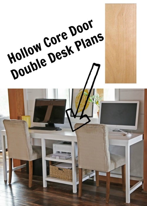 hollow core desk diy plans by ana white