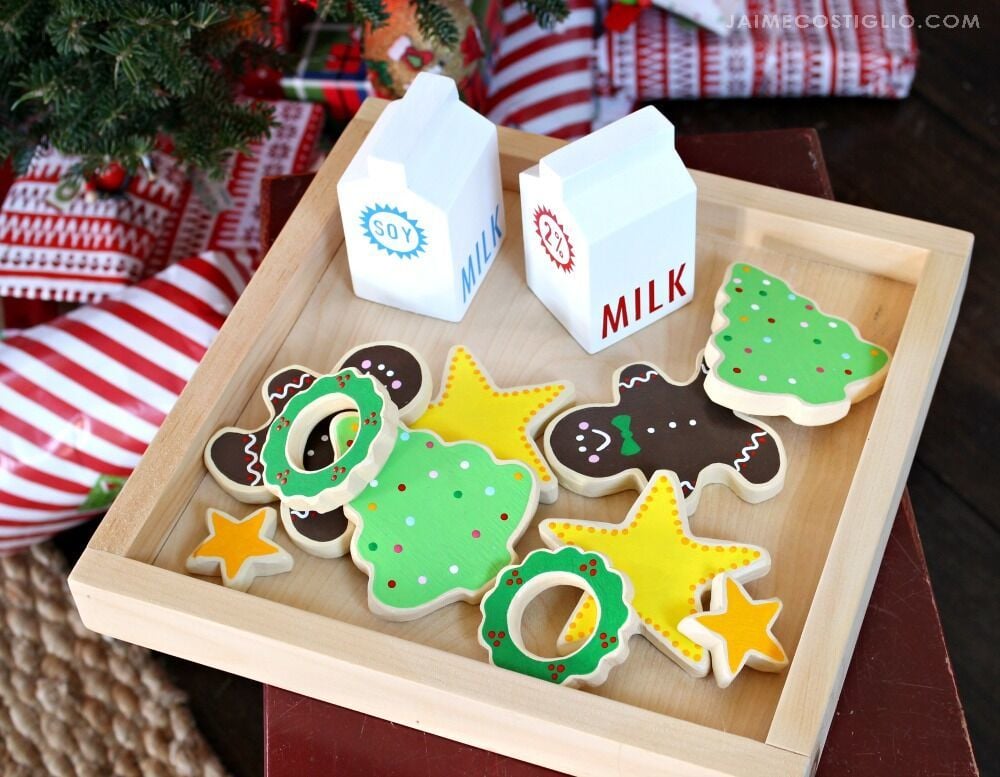 milk and cookie playset