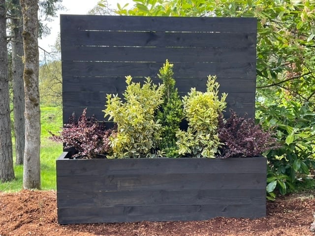 privacy planter wall
