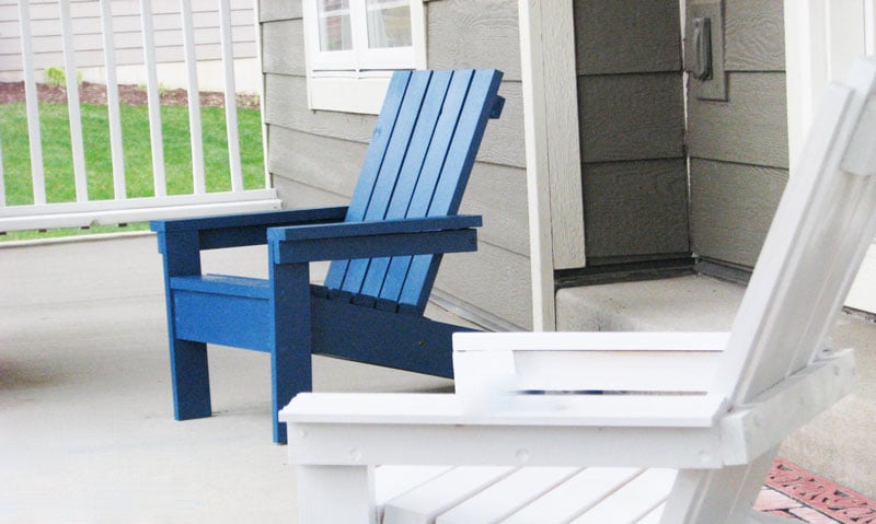 kids adirondack chair plans blue and white