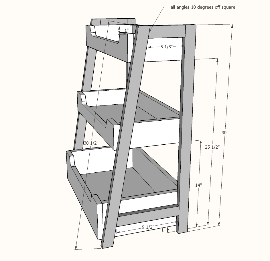 diy a frame ladder shelf plans