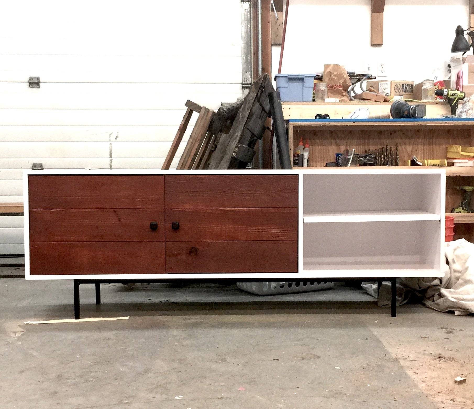 Long Modern Media Console Or, Modern Media Cabinet With Doors