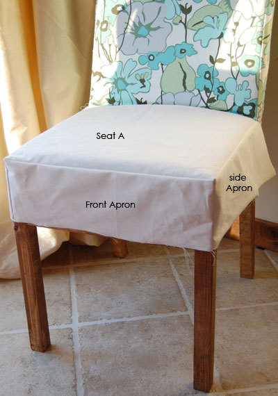 Drop Cloth Parson Chair Slipcovers, How To Make A Dining Chair Seat Cover