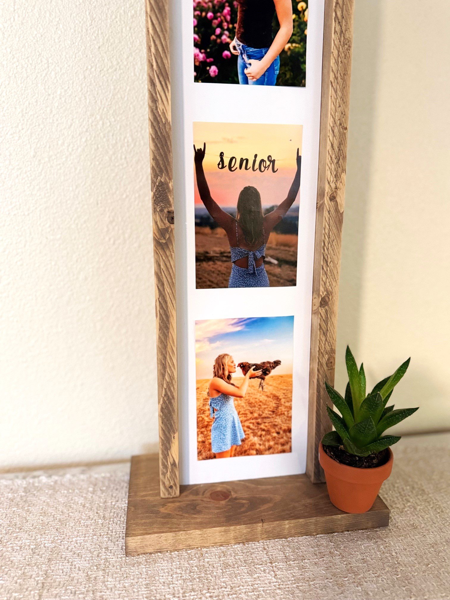 diy wood photo display