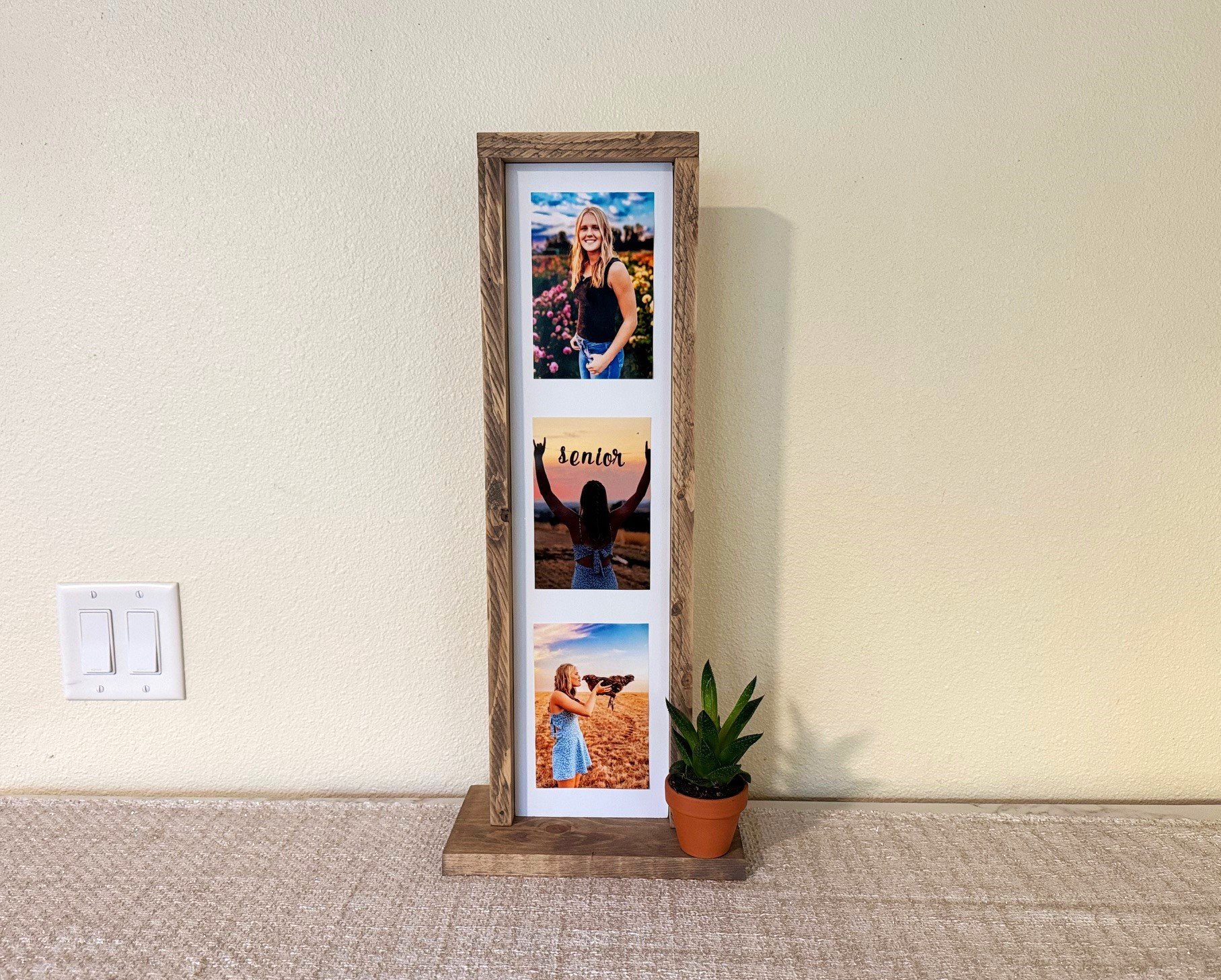 diy wood photo display