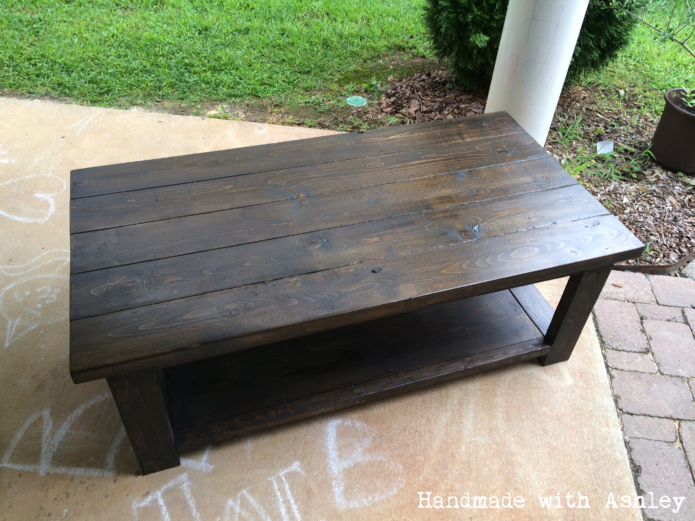 Rustic X Coffee Table (Minus the X) | Ana White