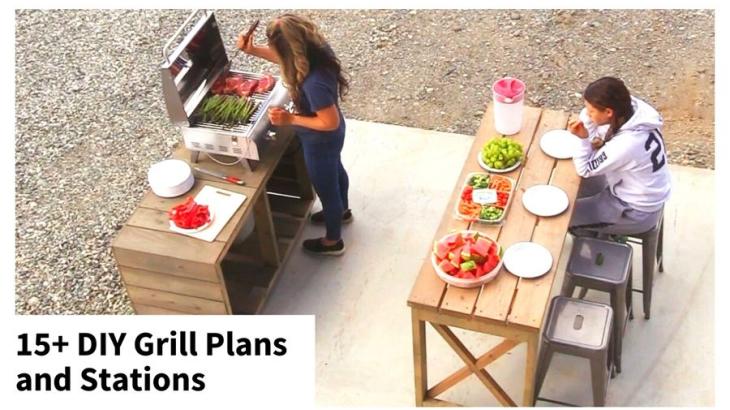 free grill plans stations ideas