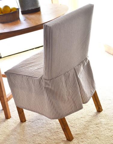 How to stitch discount dining chair covers