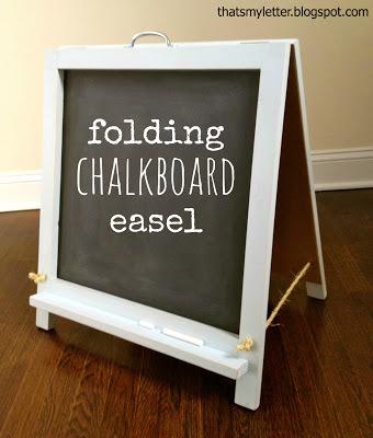 How to Build an Easel Chalkboard- free building plans - The Creative Mom