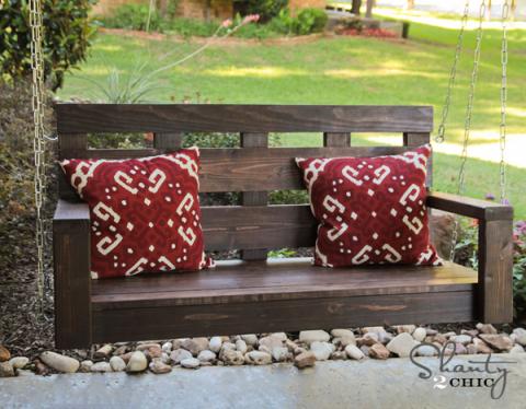 minimalist porch swing