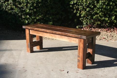 Farmhouse Bench - No Pocket Holes Version | Ana White