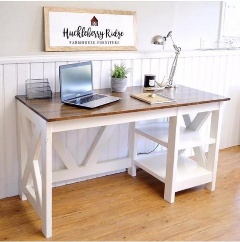 ana white desk with drawers