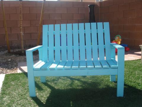 kids white bench