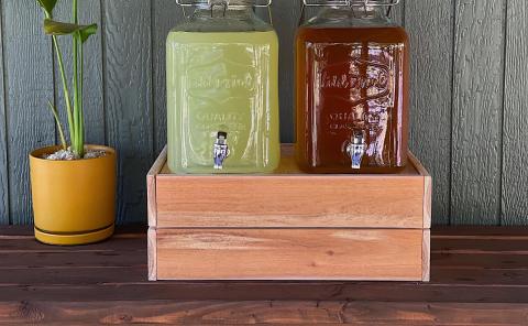 Mason Jar Beverage Dispenser Set of 3-$30