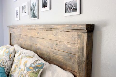 Reclaimed Wood Headboard Queen Size, Plans For Building A Bed Headboard