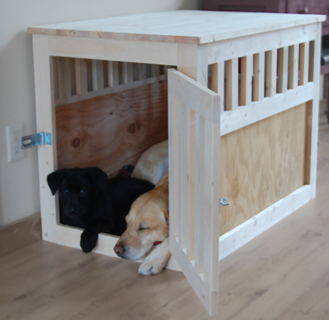 diy wooden dog crate