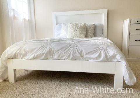 Super Simple Bed Frame Queen Full And, White And Wooden Bed Frame Queen Size