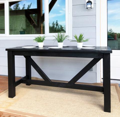 outdoor sofa bar table