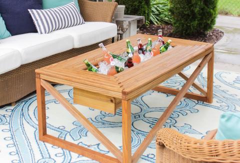 beverage cooler table indoor