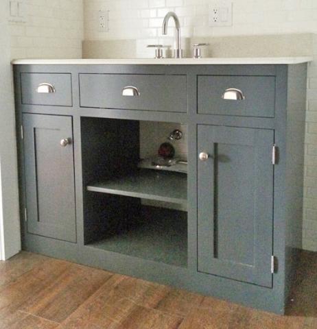 Simple Gray Bathroom Vanity Ana White, Build Your Own Bathroom Vanity Cabinet