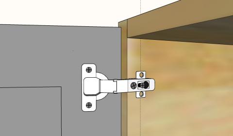 Concealed Hinges Made Easy And, Attach Hinges To Cabinet Door Or Frame First