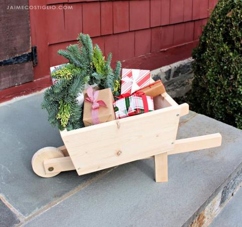 Small decorative deals wheelbarrow