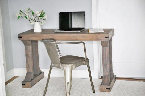 White modern farmhouse deals desk