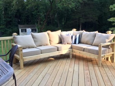 One Arm 2x4 Outdoor Sofa Sectional Piece Ana White - Build Your Own Patio Furniture Set