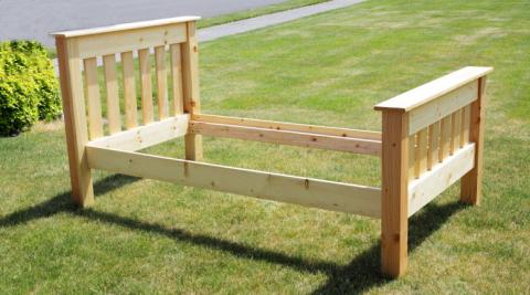 Simple Bed Twin Size Ana White, How To Build A Simple Bed Frame Plans