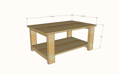 Small Coffee Table Super Simple, Small Side Table Dimensions