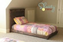 platform storage bed twin size