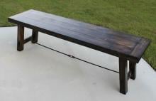 industrial farmhouse dining bench plans