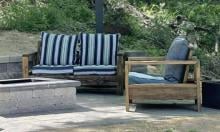 diy outdoor chair comfortable reclined seat