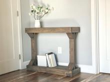 narrow console table