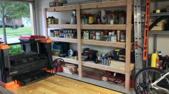 BEST DIY Garage Shelves (Attached to Walls) | Ana White