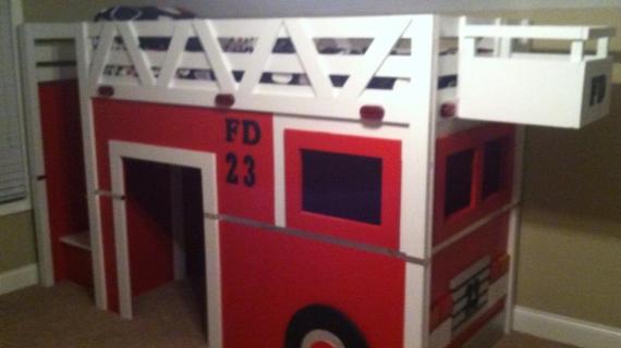 fire truck loft bed