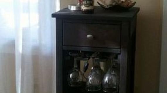 Ana white outlet wine cabinet