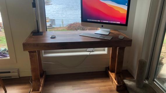 schuster solid wood writing desk