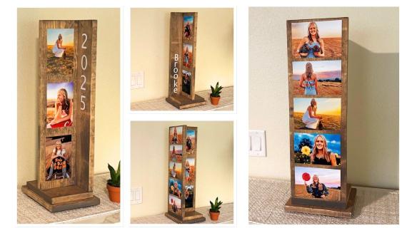 rotating photo frame display