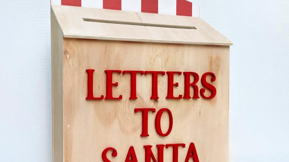 DIY letters to Santa bin